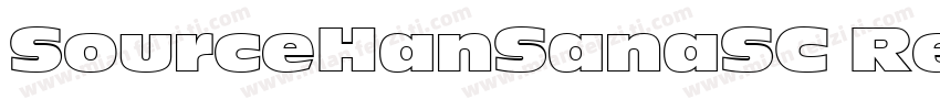 SourceHanSanaSC Regu字体转换